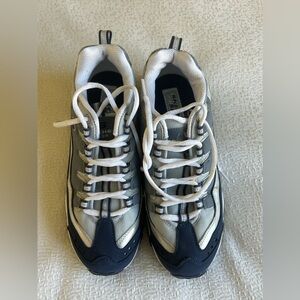 Skechers Navy and White Lace-Up Sneakers